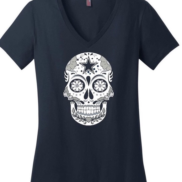 Tops - Dallas Cowboys Sugar Skull T-shirt